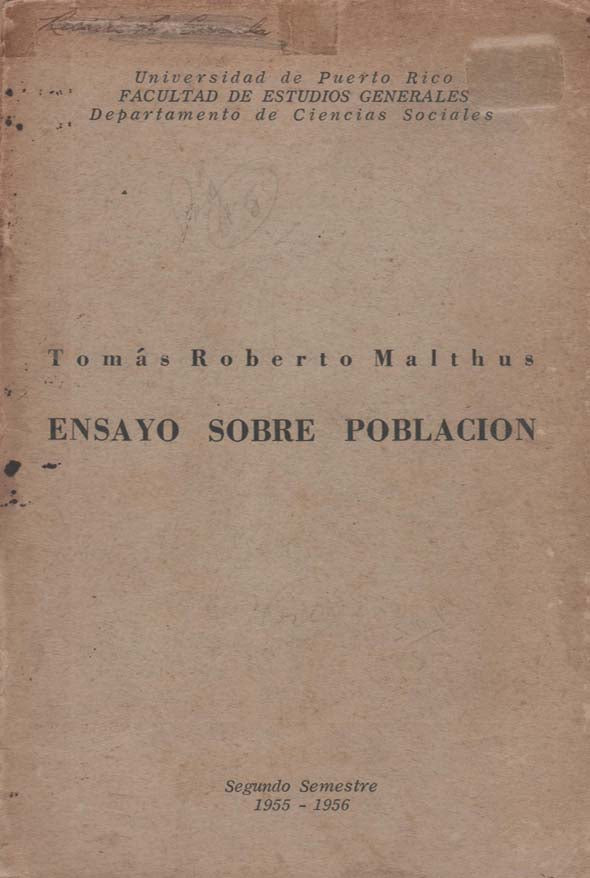 Ensayo sobre población