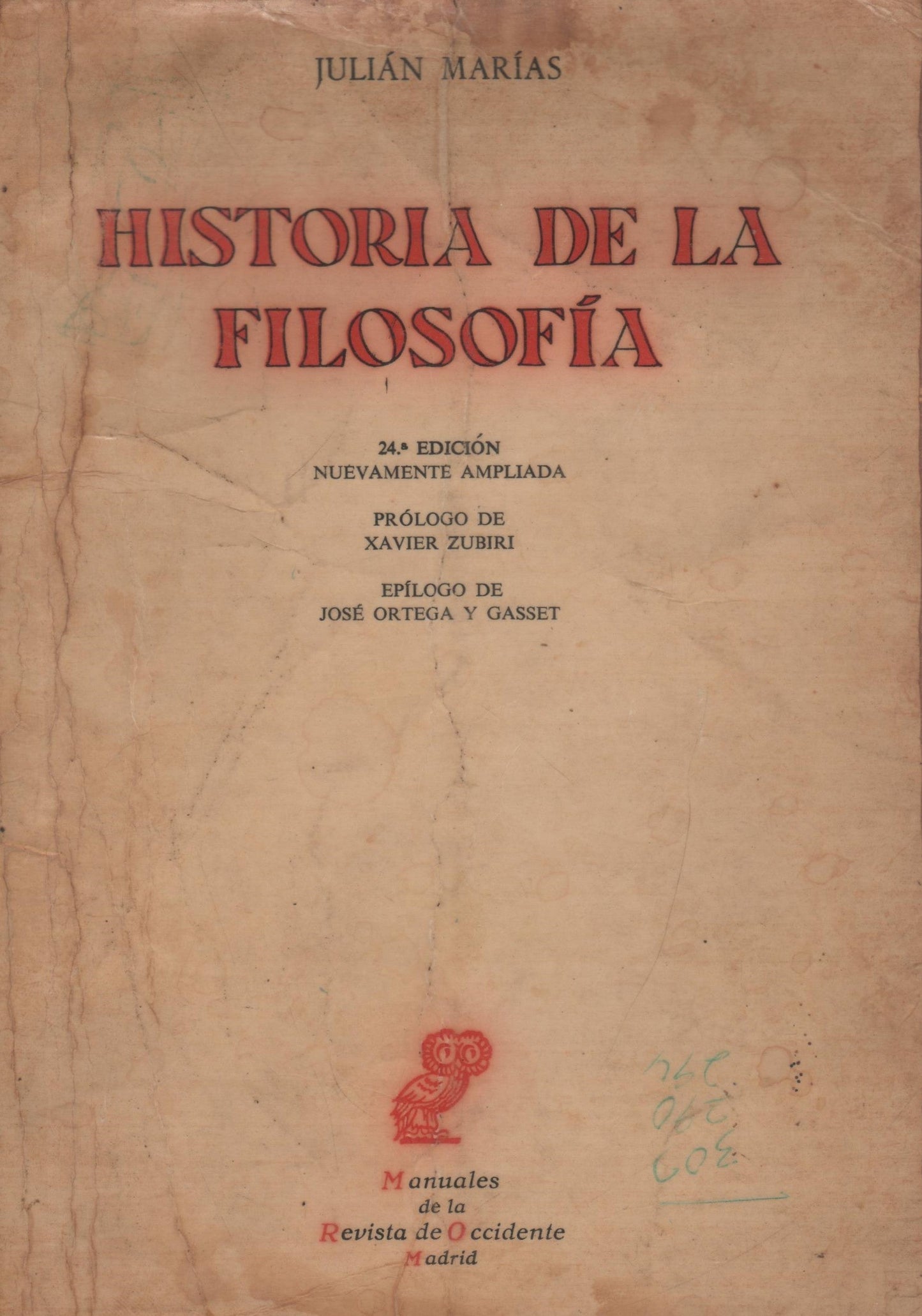 Historia de la filosofìa