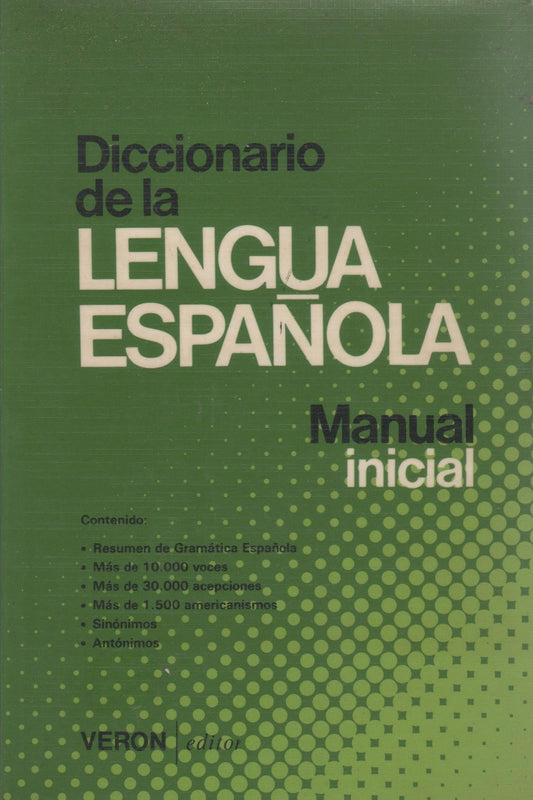 Diccionario de la lengua española: Manuel incial