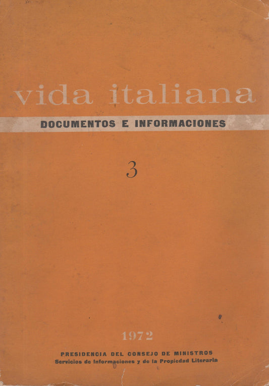 Vida italiana: Documentos e informaciones