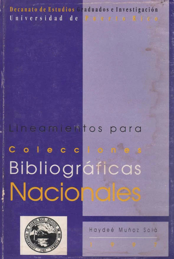 Lineamientos para Colecciones Bibliográficas Nacionales