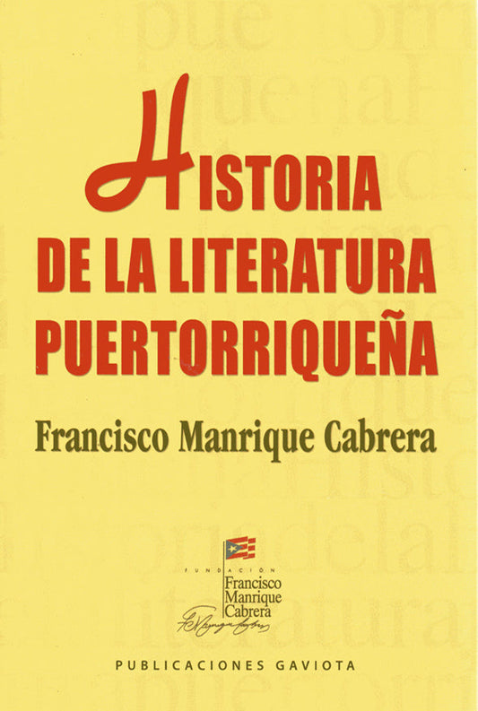 Historia de la literatura puertorriqueña