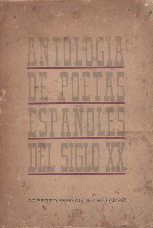 Antología de poetas españoles del siglo XX