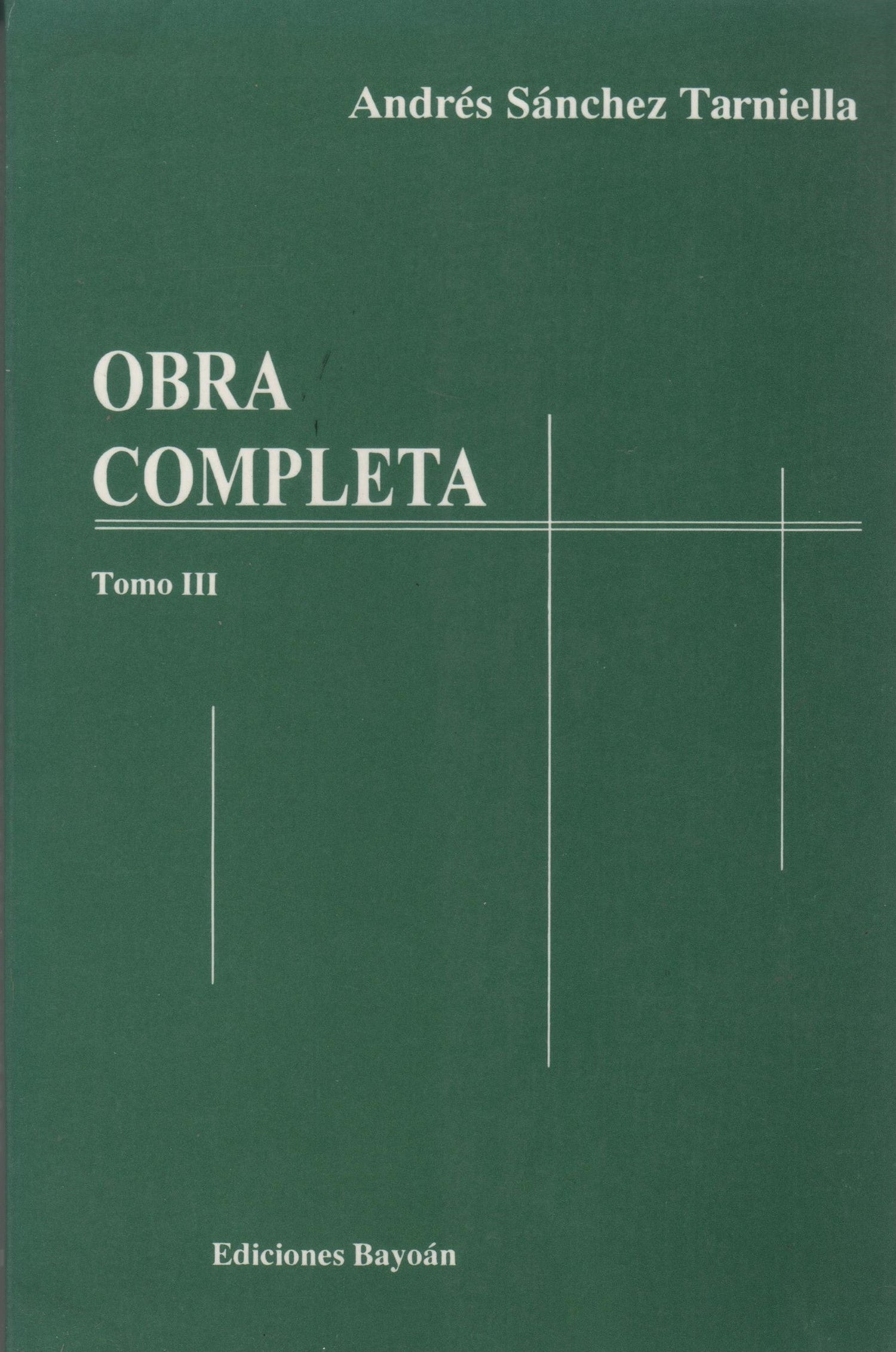 Obra completa Tomo III